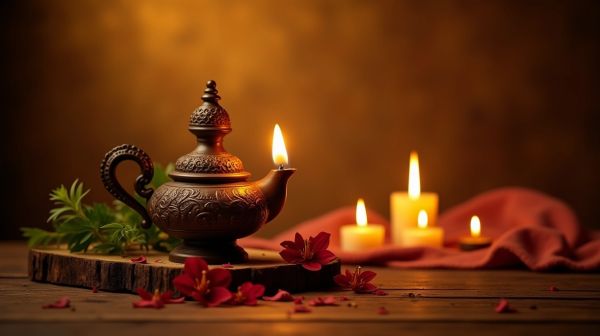 Apportez une ambiance chaleureuse avec une lampe à huile